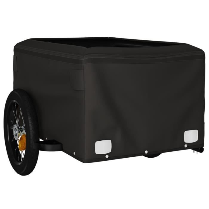 Remorque pour vélo noir et bleu KEENSO - Capacité de charge maximale 30 kg