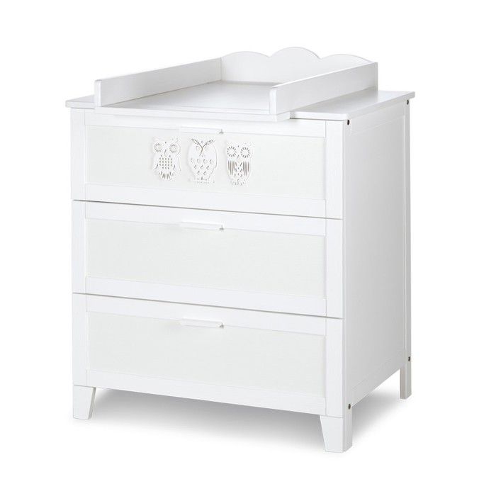 MARSELL Commode à langer 3 tiroirs + plan à langer amovible Blanc -  Cdiscount Prêt-à-Porter
