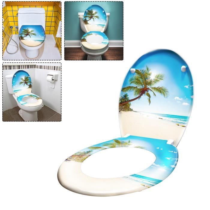 LARS360 Abattant WC Abattant de Toilette Ovale Forme Si ge de