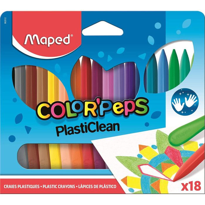 Tube De 30 Crayons De Cire Colorés Pour Dessin Et Coloriage