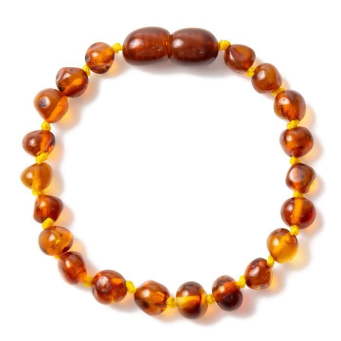 Bracelet d'ambre bébé(Cognac) - 4 Taille(14cm & 16cm & 18cm & 20cm) -  Forfait simple - Cdiscount Puériculture & Eveil bébé