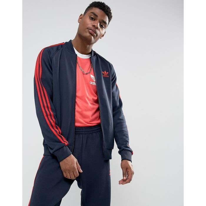 Adidas Originals Veste de survêtement superstar pour homme en marine bs2659  TJRZX Bleu - Cdiscount Prêt-à-Porter
