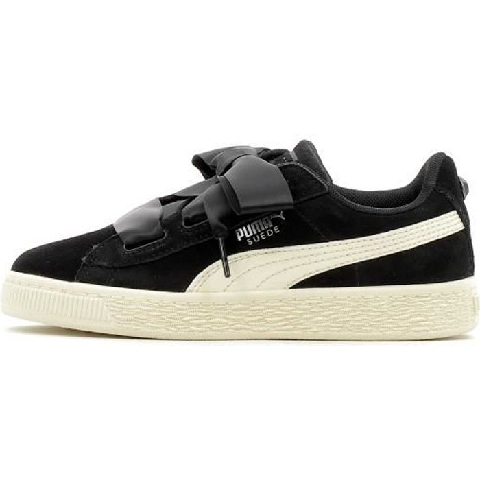 puma heart suede noir