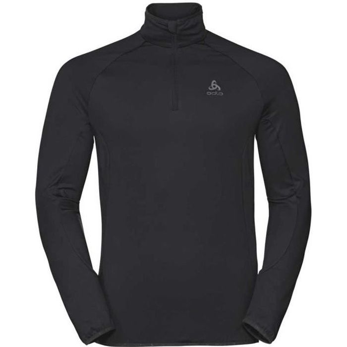 Polaires Homme Odlo Carve Light 1 2 Zip Noir Ski Montagne