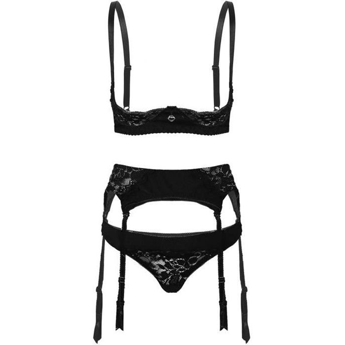 Femme Ensemble Lingerie Sexy Dentelle rotique Nuisette Porte