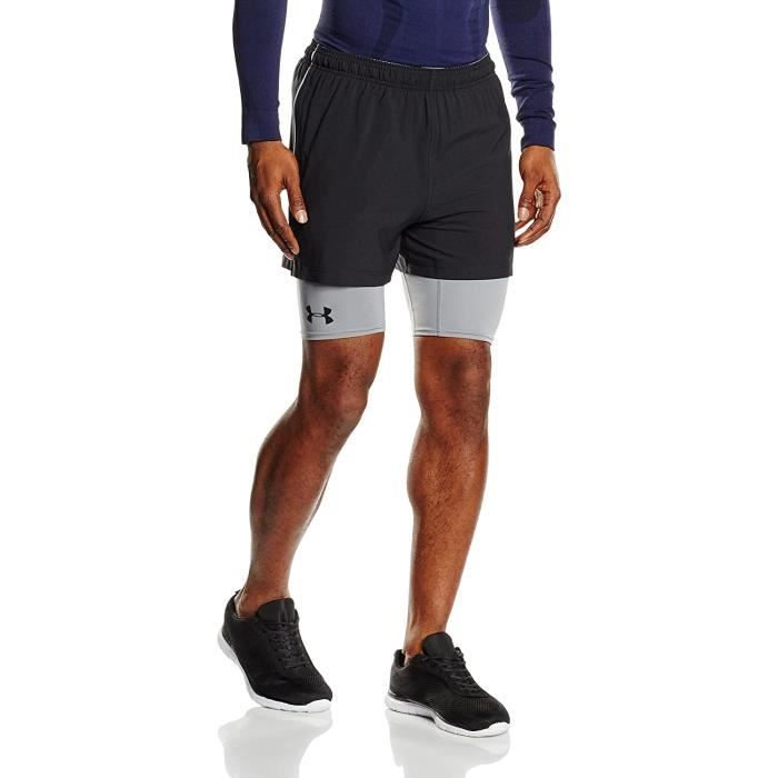 Short Homme Under Armour Ua Mirage 2 IN 1 Noir Materiel synthetique Anti odeurs Noir noir steel noir 001 Cdiscount Pret a Porter