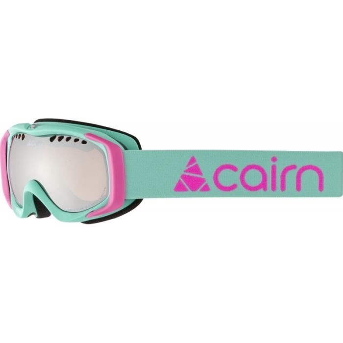 Masque de ski enfant Cairn Booster SPX3000 turquoise neon pink