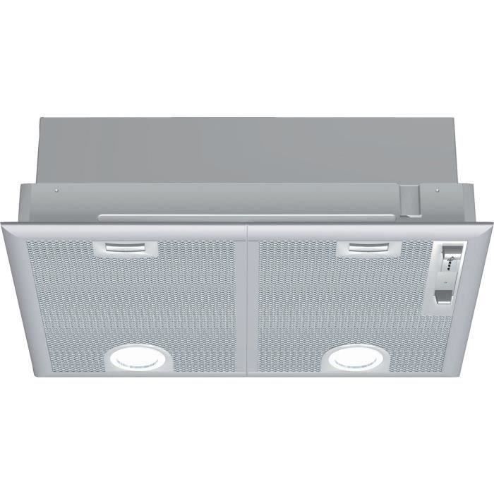 Groupe filtrant NEFF D5655X1 - Evacuation ou recyclage - 2 moteurs - 56 dB max - 618 m3 air / h - Inox