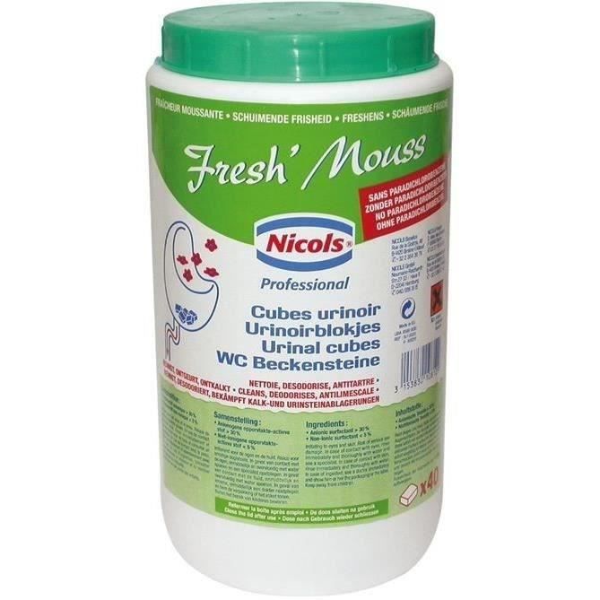 Cubes urinoir freshmouss boîte 40 pastilles = 1kg