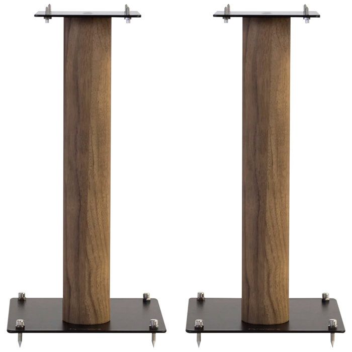 Pieds D'Enceintes Norstone Stylum S Silver - La Paire - Support Rigide Jusqu'à 50 Kg