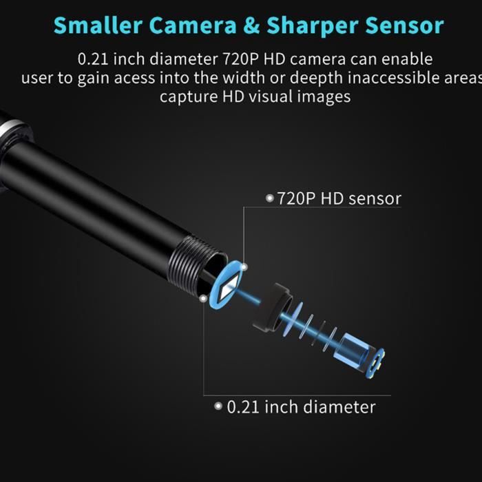 OMABETA Endoscope médical Dispositif d'inspection d'endoscope dentaire