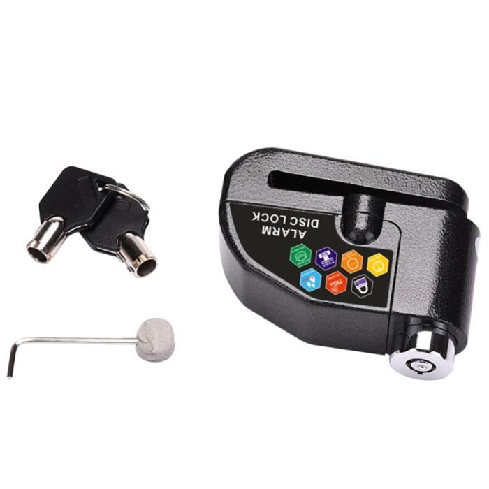 FD-MOTO ALARME MOTO MOTOCYCLE Disque de frein Verrouillage Chaîne Pad Lock Câble de parachutage