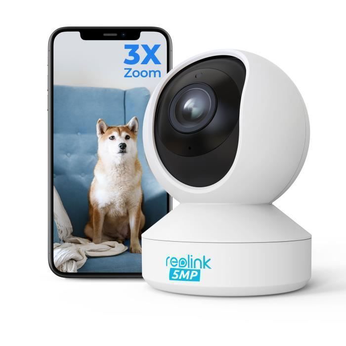 Reolink Cam ra de Surveillance WiFi HD 5MP PTZ Zoom Optique 3X
