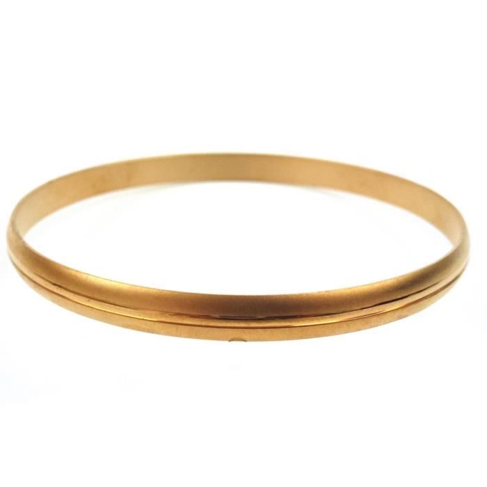 Bracelet jonc plaqué or 18 carats Influences