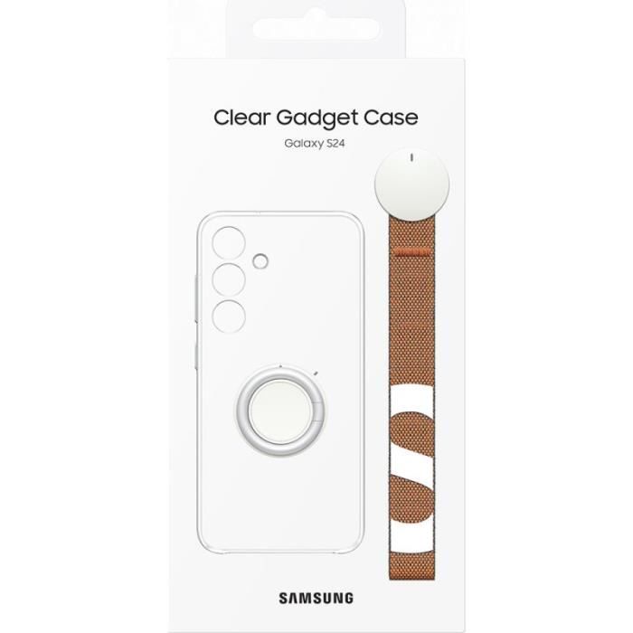 Coque Samsung S24 tranparent avec support