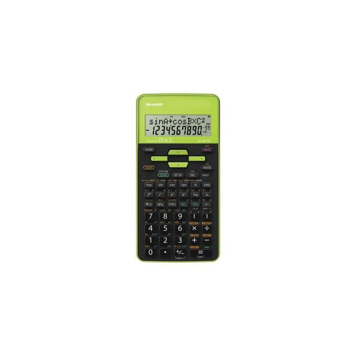 Calculatrice Scientifique - Sharp - Sh-el531thbgr - Ecran LCD - Vert - 200 g