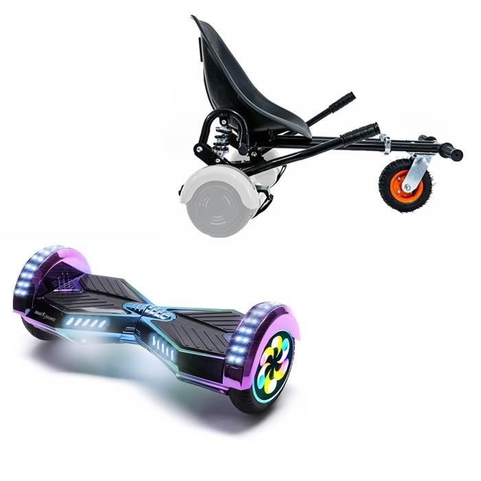 Hoverboard 8 Pouces et Hoverkart avec Amortisseurs, Transformers Dakota