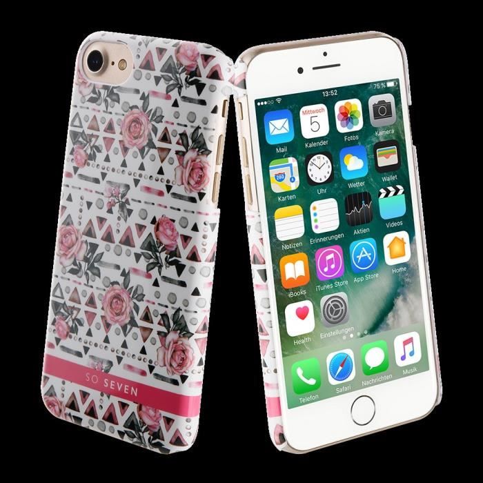 SO SEVEN CASE + POWERBANK BOHO FLEUR 5000 MAH: IP SE/8/7/6S/6