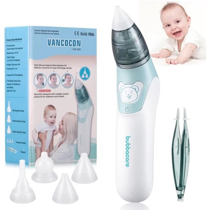 Mouche Bébé, Aspirateur nasal pour bébé avec 3 niveaux d'aspiration