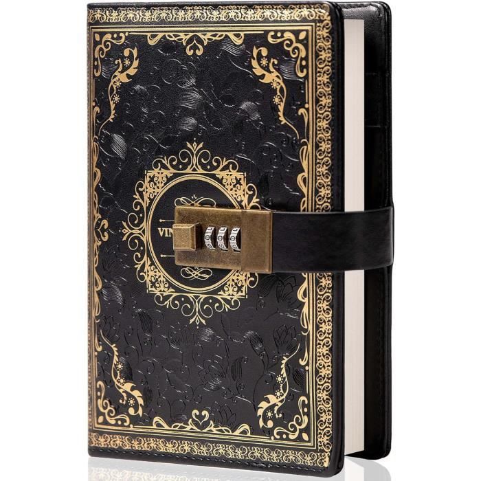 Carnet Vintage Simili Cuir A5 Avec Relief - Papeterie Portable - Neuf