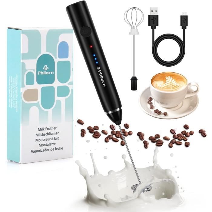 Grendly Mousseur à Lait Pratique, Mousseur à Lait électrique