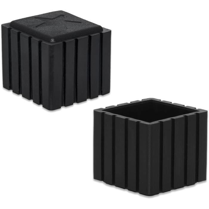 Lot De 4 Embouts Protecteurs En Caoutchouc Rogue Pour Rack - Noir - Occasion