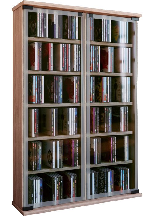 Meubles d'armoire de rangement en rack CD DVD | bol