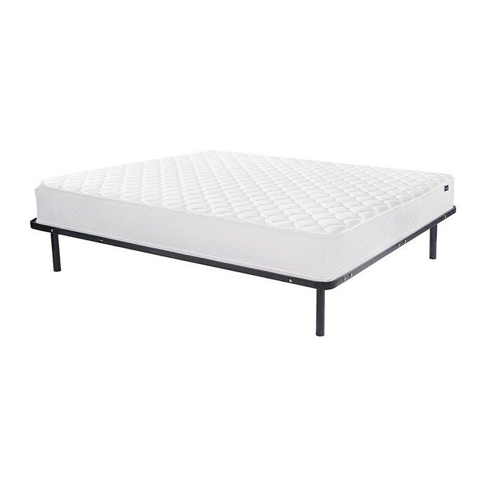 Ensemble 140 x 190 cm cadre à lattes + matelas mémoire de forme ép.15cm - PELOPS de YSMÉE Ensemble 140 x 190 cm cadre à lattes + matelas mémoire de forme ép.15cm - PELOPS de YSMÉE