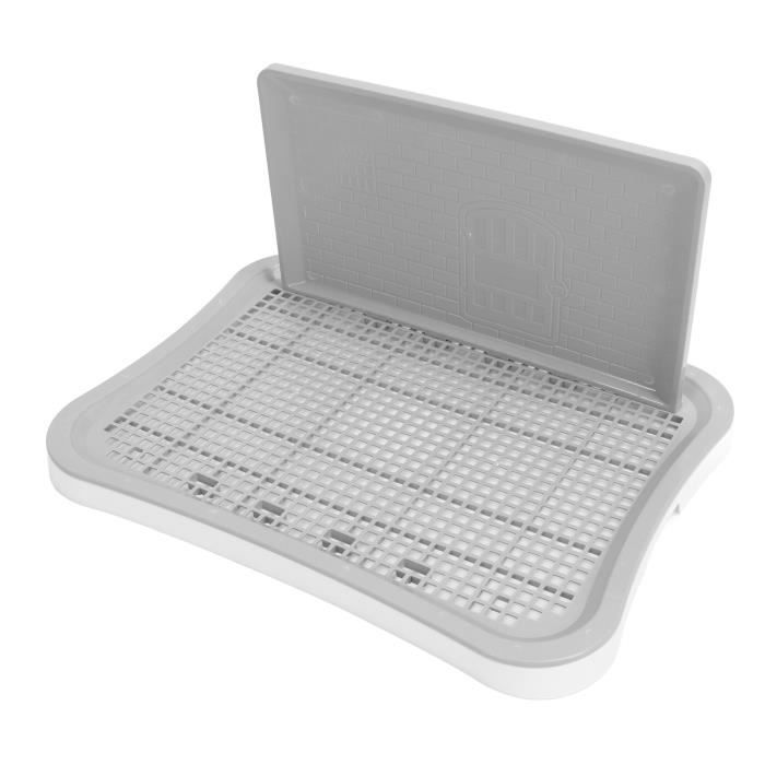 Meilleurs prix pour VGEBY Toilette d'Entraînement pour Chien avec Colonne Murale | Plateau pour Chiot Amovible | Bac de Toilettage en Maille pour