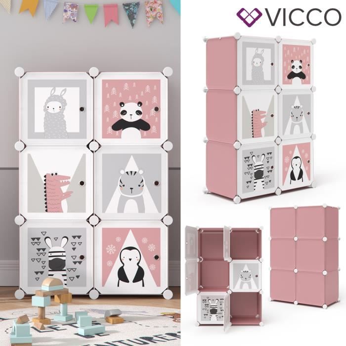 Armoire Penderie Pour Enfant Vicco Etagere Diy Modulable 6 Compartiments Tringle Etagere Emboitable Cdiscount Puericulture Eveil Bebe