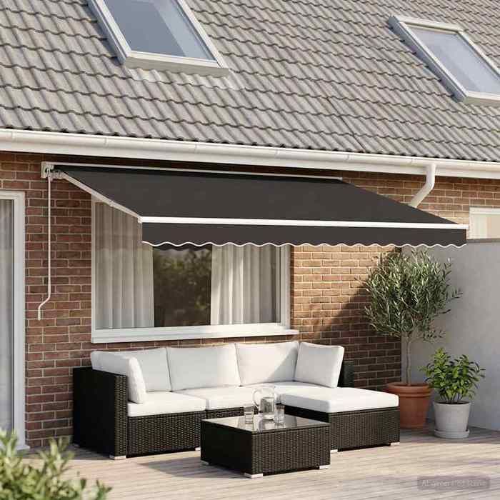vidaXL Toile dauvent Anthracite 4x3 m 143710