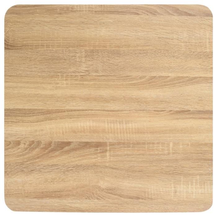 Table de bistro - VINGVO - Marron clair - 60x60 cm - MDF - 2 personnes