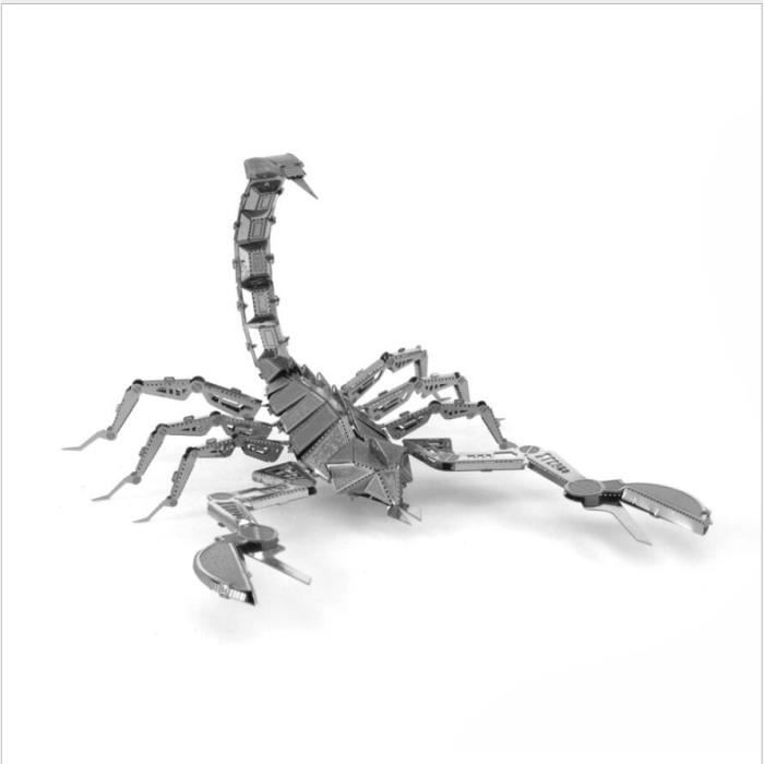 Scorpion 3D Puzzle 20 pièces jouet en plastique animal insecte arachnide insecte Nouveau 