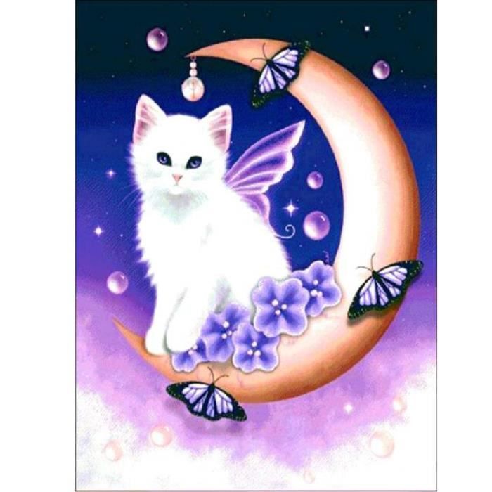 5d Diamond Painting Complet 5d Broderie Diamant Chat Plein De Diamant 5d Broderie Diamant Kit Complet Decoration Maison Cdiscount