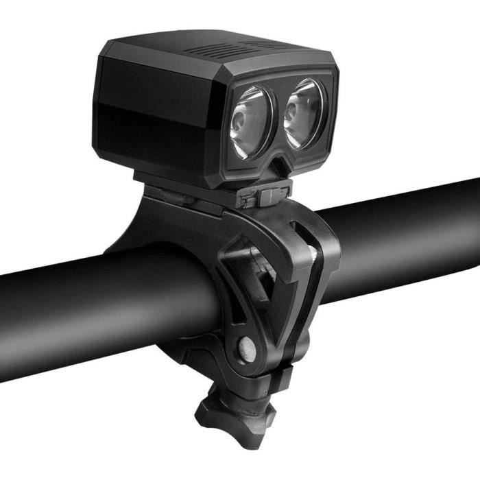 Phare Avant Vélo Kijli BK-01 LED - Recharge USB - Noir - 3 Modes