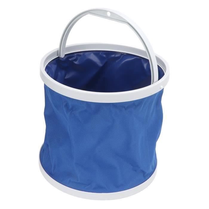 Seau De Pêche Pliable En EVA 4,5 L – Imperméable, Avec Bretelles Réglables – Pour Camping, Randonnée, Nettoyage Auto – Bleu - 14