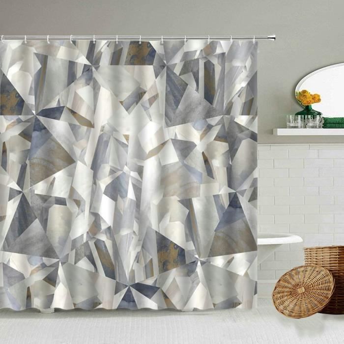 Rideau Douche Sanilo Rideau De Douche Sanilo 180x200cm | Imperméable Anti- Moisissure - 12 Anneaux Tapis De Bain