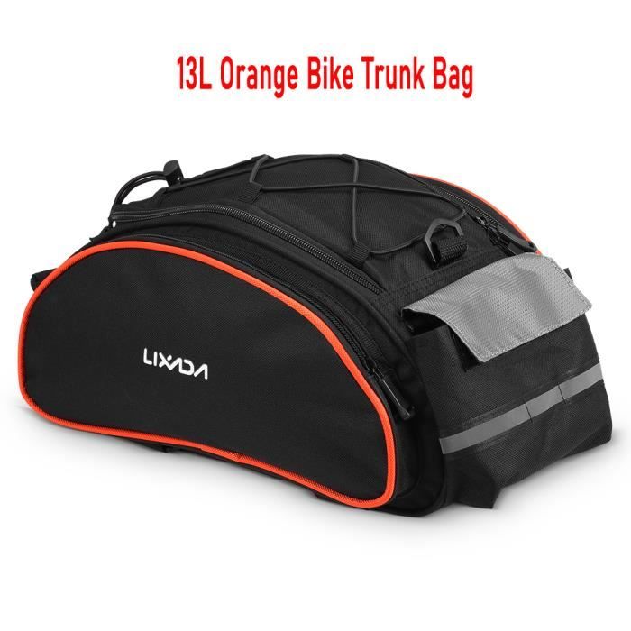 Lixada Sacoche Arrière pour Vélo - Sac de Siège et Selle pour VTT Cyclisme Extérieur (3 en 1 Noir