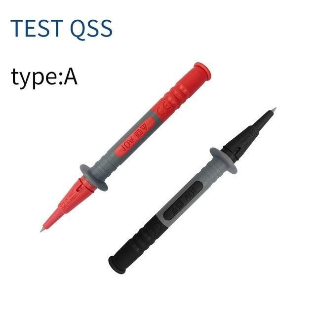 Jeu De Pointes De Test Interchangeables Pour Multimètre - 8 Aiguilles (1 Mm Et 2 Mm), Câbles Avec Prises Bananes, Isolation Double Couche