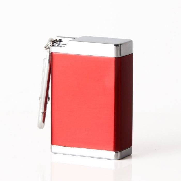Cendrier de voyage acier inox mousqueton – Argent Noir Or