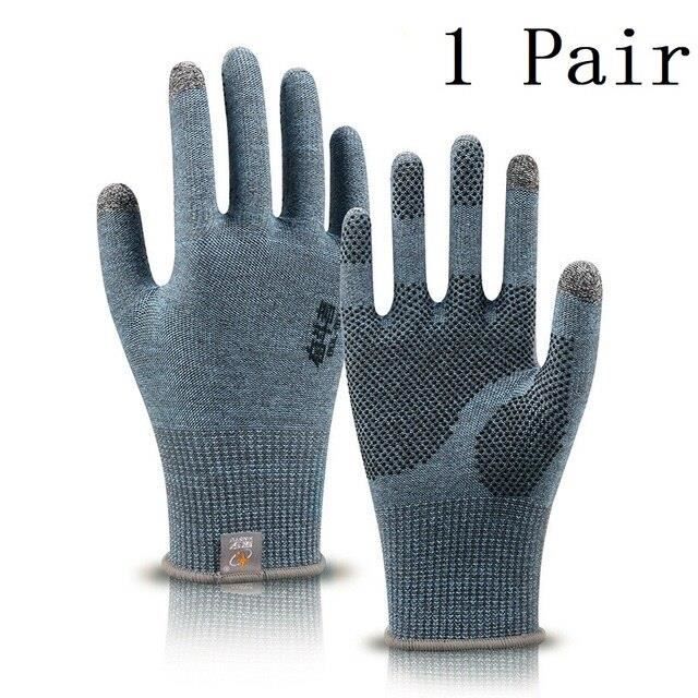 Paire De Gants De Travail épais Et Huile-résistants Pour Hommes - Antidérapants, étanches, Pour Soudure Et Extérieur