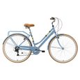 Vélo de ville BIKESTAR pour femmes - 28 pouces - 7 vitesses Shimano - Bleu-1