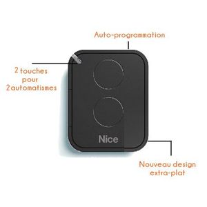 Télécommande Nice FLO4 433.92 MHz - 4 Boutons Pour Portail Et Porte De Garage