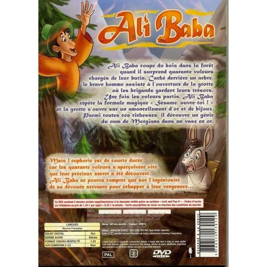 Dvd Ali Baba En Dvd Dessin Anime Pas Cher Cdiscount