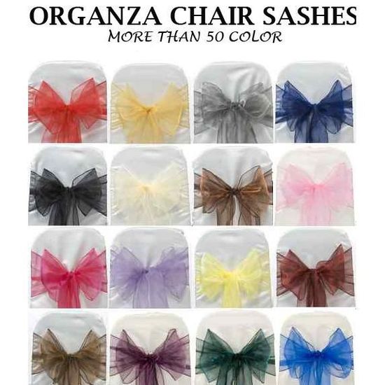 Organza Chaise avec nœud de ruban pour Mariage Banquet Fête Decor événements-Dusty Rose 1 