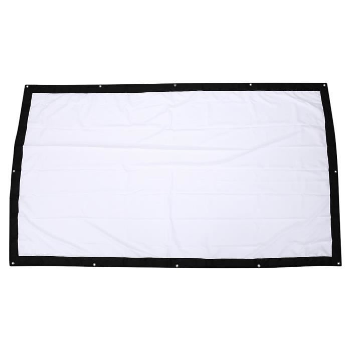 Écran De Projection 84" 4K 16:9 Pliable Portable - Avant Et Arrière Pour Home Cinéma Jardin
