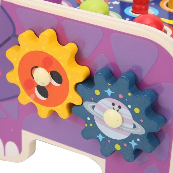 Jouet 5 En 1 En Bois - Marteau, Pêche, Attrape-insectes, Xylophone - Éducatif Pour Enfants 3 Ans Et + - 7