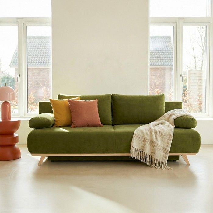 Canapé Convertible 3 Places La Maison Du Convertible – Moderne, Marron, Mécanisme Fonctionnel