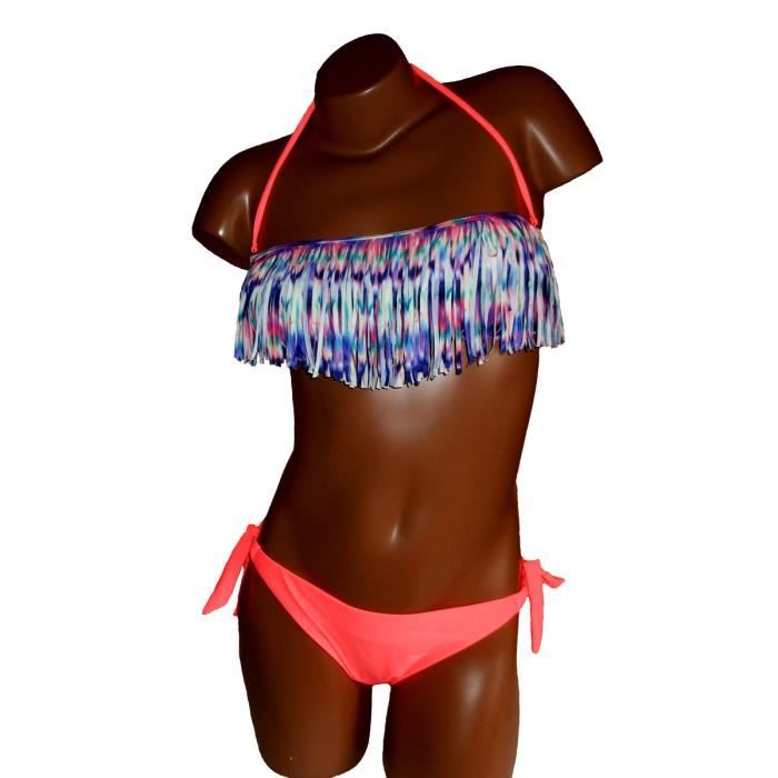 Maillot de bain bandeau fluo hot sale