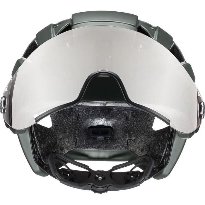Casque velo urbain Uvex Finale Visor forest mat 52 57 cm Cdiscount Sport